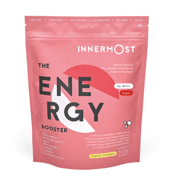 The Energy Booster. Award winning pre-workout.  Formulated to raise energy, improve stamina and to help push yourself further. 