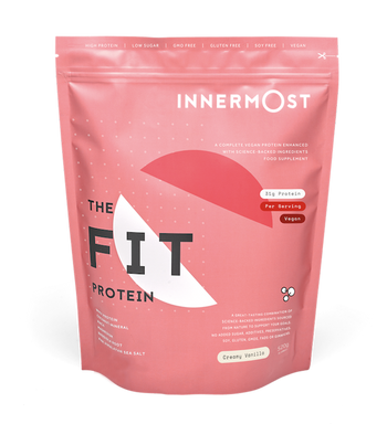The front of The Fit Protein packaging.