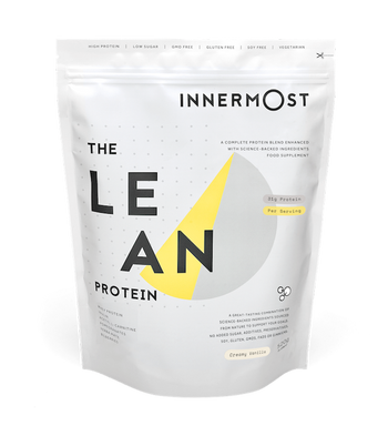 The front of The Lean Protein packaging.